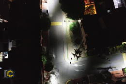 Iluminación solar LED para conjuntos residenciales