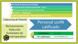 Reclutamiento, selección y suministro de personal operativo