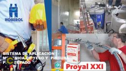 Yeso proyectado PROYAL XXI Y PINTURA