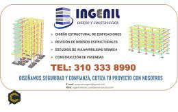 CÁLCULO ESTRUCTURAL Y REVISIÓN DE DISEÑOS ESTRUCTURALES