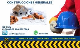 Ofresco mis servicios como ingeniero civil - contratista