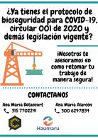 YA TIENES TU PROTOCOLO DE BIOSEGURIDAD PARA COVID-19?