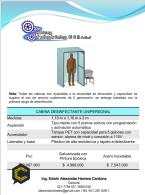 FABRICACIÓN DE CABINAS DESINFECTANTES UNIPERSONALES