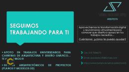 OFREZCO SERVICIOS DE DISEÑO ARQUITECTÓNICO !!!