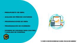 Arquitecto constructor y especialista en Costos y Presupuestos