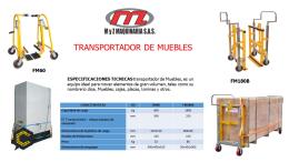 EQUIPOS PARA TRANSPORTE DE MUEBLES Y OTROS