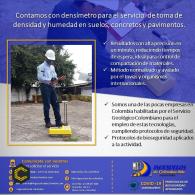Técnica rápida no destructiva. Toma de densidad y humedad del suelo. Cotice su servicio con densimetro.