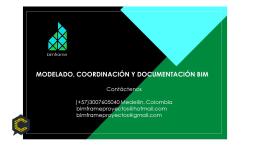 BIMFRAME  realizamos el modelado de su proyecto bajo la metodología BIM
