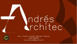 Hoja de Vida - Arq. Camilo Méndez