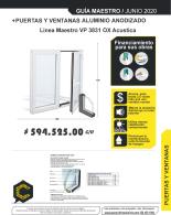 Ventana Acústica en aluminio y vidrio