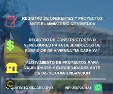 Te brindamos el servicio de consultoría para el desembolso y cobro de los subsidios de vivienda de tu proyecto