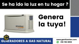 Suministro e Instalación de Generadores a Gas Natural
