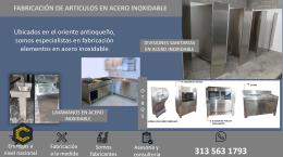 SOMOS FABRICANTES DE PRODUCTOS EN P.R.F.V. Y ACERO INOXIDABLE