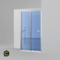 División Para Baño Plana Plegable