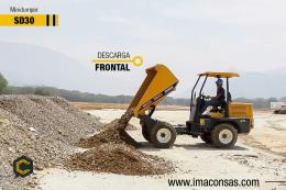 AHORRE tiempo y dinero con los equipos para transporte de material en obra. El MINIDUMPER SD30.   www.imaconsas.com