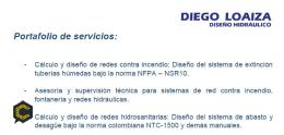 Servicios de diseño e interventoria de sistemas hidraulicos.
