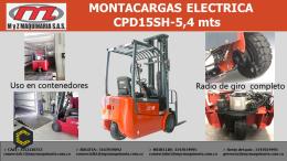MONTACARGAS COMBUSTION Y ELECTRICAS LISTAS PARA TRABAJAR