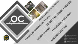 Servicios de arquitectura y urbanismo