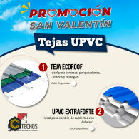 Aprovecha nuestra Promoción en Tejas UPVC