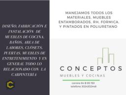 Fabricacion de muebles y cocinas en Barranquilla.