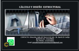 DISEÑO DE ESTRUCTURAS. INGENIERO CALCULISTA. SERVICIOS PROFESIONALES DE INGENIERIA ESTRUCTURAL.