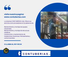 Mantenimiento Industrial, Montajes Mecánicos, Obras Metálicas, Instalaciones Hidráulicas, Sanitarias y Contra Incendio.