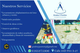 Servicios topógráficos