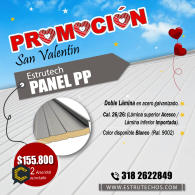 ¡Aprovecha Promoción de San Valentín!  Panel ESTRUTECH PP