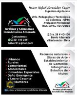 Ofrezco mis servicios como avaluador