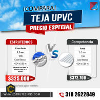 ¡PROMOCIÓN DE TEJA UPVC!