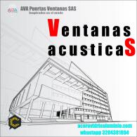 ventanas acusticas en aluminio series nacionales o europeas vidrio dvh