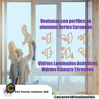 Puertas y ventanas aluminio series europeas alto rendimiento acústico y térmico