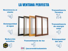 Puertas y ventanas con perfiles en aluminio series europeas alto rendimiento acustico y termico