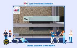 Vidrio para piso transitable pisable