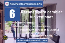 Puertas y ventanas con perfiles en aluminio series europeas alto rendimiento térmico y acústico