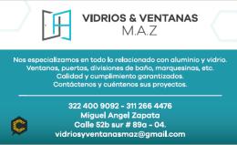 Vidrios y ventanas M.A.Z