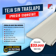 ¡PRECIO ESPECIAL! EN TEJA Y PANEL