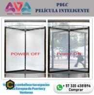 Pelicula inteligente, smartfil, pdlc, vidrio inteligente, smarrtglass