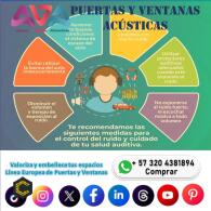 Puertas y ventanas en aluminio acusticas