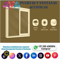 Puertas y Ventanas con perfiles de aluminio acusticas