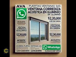 Puertas y ventanas en aluminio con vidrio acústicos o térmicos