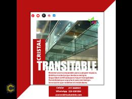 Vidrio para piso caminable transitable