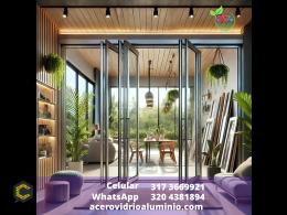 Puertas y Ventanas con perfiles en aluminio allta gama y vidrios acusticos