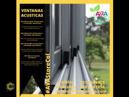 Puertas y ventanas con perfiles de alumimio y viidrio acusticos