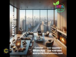 Ventanas en aluminio alta gama con vidrio acustico