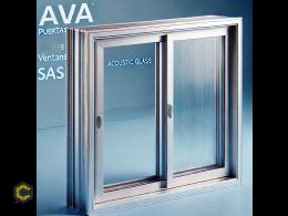 ventanas con perfiles en aluminio alta gama y vidrio acustico