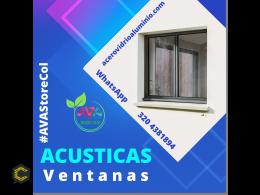 ventanas con perfiles en aluminio y vidrio antiruido