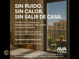 puertas y ventanas con perfiles en aluminio y vidrio acustico