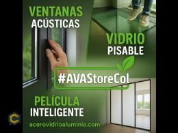 puertas y ventanas en aluminio con vidrio acustico