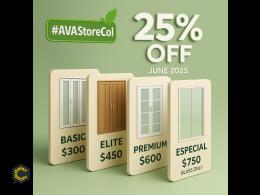 puertas plegable en aluminio o acero con vidrio